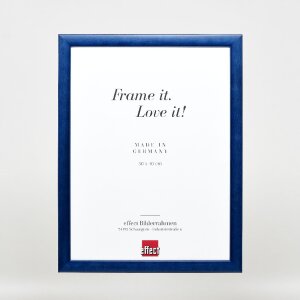 effect Holz-Bilderrahmen Profil 43 royalblau 60x90 cm Museumsglas 0439-6090-16
