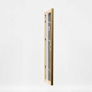 effect Holz-Bilderrahmen Profil 43 gold 62x93 cm mit Museumsglas