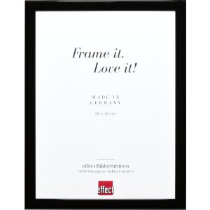 Effect Holz Bilderrahmen Profil 43 schwarz hochglanz...