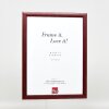 Effect Holz-Bilderrahmen Profil 43 rot 70x100 cm Museumsglas