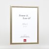 Effect Holz-Bilderrahmen Profil 43 silber 14,8x21 cm Museumsglas