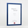 Effect Holzbilderrahmen Profil 43 royalblau 14,8x21 cm Museumsglas