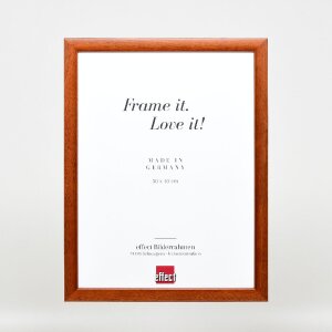 Effect Holz-Bilderrahmen Profil 43 braun 14,8x21 cm Museumsglas