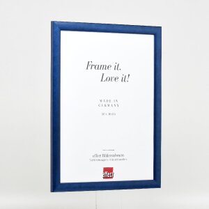 Effect Holzbilderrahmen Profil 43 royalblau 61x91,5 cm Museumsglas
