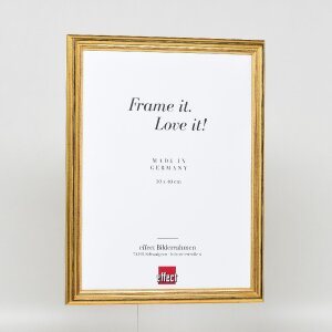 Effect Holzrahmen Profil 44 gold 10x15 cm Museumsglas