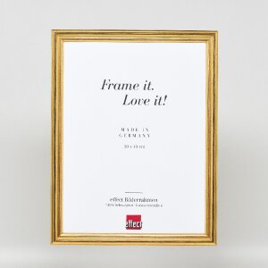 Effect Holzrahmen Profil 44 gold 20x25 cm Museumsglas
