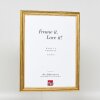 Effect Holzrahmen Profil 44 gold 20x28 cm Museumsglas