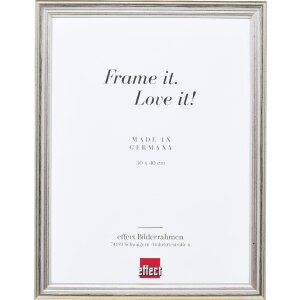 effect Bilderrahmen Profil 44 silber 25x50 cm mit...