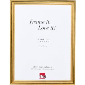 effect Holzrahmen Profil 44 gold 27x48 cm Museumsglas...
