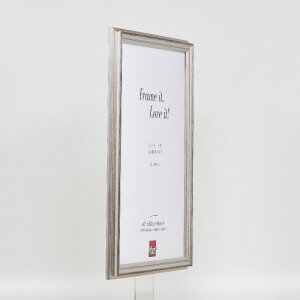 Effect Holzrahmen Profil 44 silber 40x60 cm Museumsglas