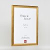 Effect Holzrahmen Profil 44 gold 50x70 cm Museumsglas