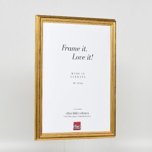 effect Holzrahmen Profil 44 gold 70x70 cm Museumsglas