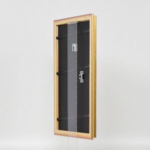 effect Bilderrahmen Profil 44 gold 30,5x91,5 cm Museumsglas
