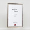 Effect Holzrahmen Profil 44 silber 61x91,5 cm Museumsglas