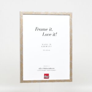 effect Holzrahmen Profil 51 antiksilber 13x13 cm Museumsglas