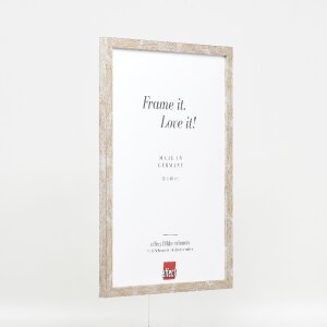 Effect Holzrahmen Profil 51 antiksilber 27x48 cm Museumsglas
