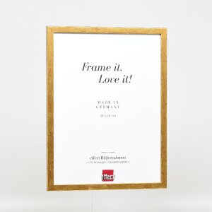 effect Holzrahmen Profil 51 antikgold 50x50 cm Museumsglas