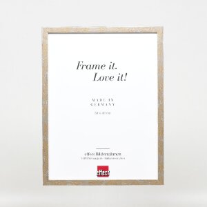 Effect Holzrahmen Profil 51 antiksilber 50x50 cm Museumsglas