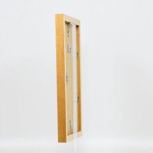 Efektný drevený obrazový rám profil 52 dubová farba 59,4x84,1 cm múzejné sklo