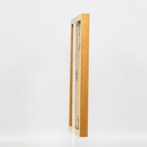 Efektný drevený obrazový rám profil 52 dubová farba 59,4x84,1 cm múzejné sklo