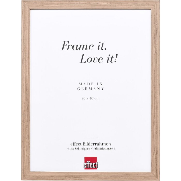 Effect Holzrahmen Profil 54 – drevený fotorámik 13x13 cm s muzejným sklom, orechové drevo