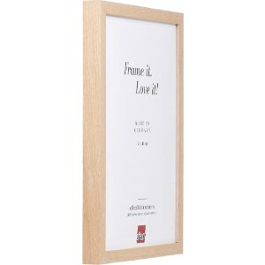 effect Holzrahmen Profil 54 Kalkeiche 25x70 cm mit Museumsglas