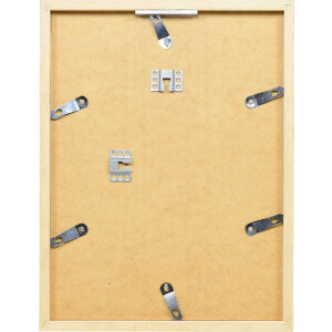 Effect Masívny drevený fotorámik Profil 58 strieborný 9x13 cm s skлом múzea