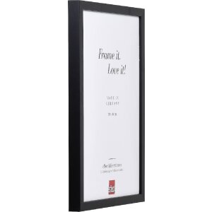 Effect Holzrahmen Profil 58 Schwarz 60x80 cm mit Museumsglas