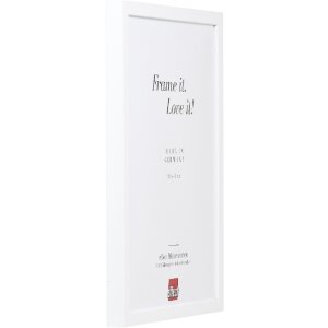 Effect Holzrahmen Profil 58 weiß 70x100 cm mit Museumsglas