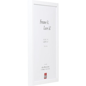 effect Drevený rám Profil 58 biely 14,8x21 cm s múzejným sklom