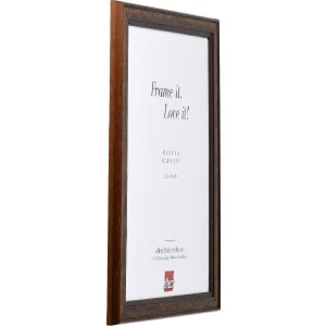 Effect Holz-Bilderrahmen Profil 64 braun 10x15 cm Museumsglas