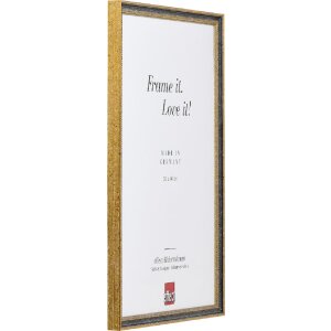 effect Bilderrahmen Holz Profil 66 schwarz 20x20 cm mit Museumsglas