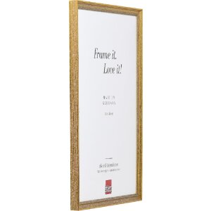 Effect Bilderrahmen Holz Profil 66 antikgold 20x20 cm Museumsglas