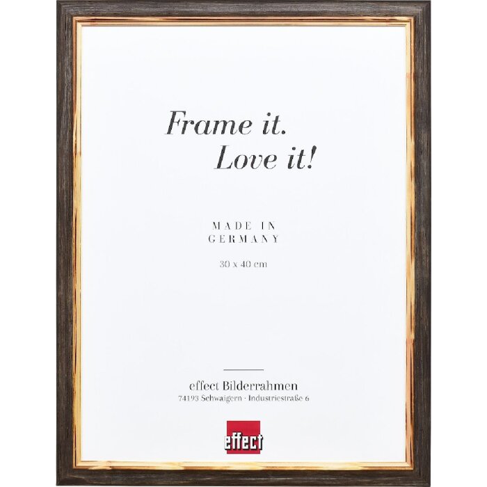 Effect Holzrahmen Profil 67 dunkelbraun 20x28 cm mit Museumsglas