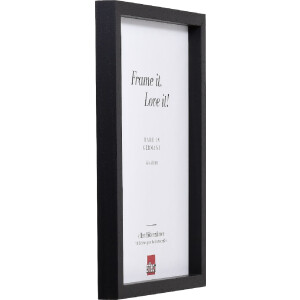 Effect drevený fotorámik Profil 74 čierny 7x10 cm s múzejným sklom