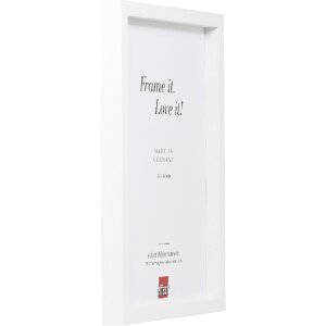 Effect Drevený fotorámik Profil 74 biely 62x93 cm sklo múzejne