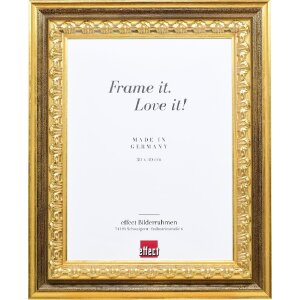 Effect Holz-Bilderrahmen Profil 80 Gold 42x59 cm mit...