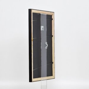Efekt drevený obrazový rám profil 85 čierny 62x93 cm múzejné sklo