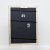 Efekt drevený obrazový rám profil 85 strieborný 14,8x21 cm múzejné sklo