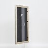 Efekt drevený obrazový rám profil 85 strieborný 14,8x21 cm múzejné sklo
