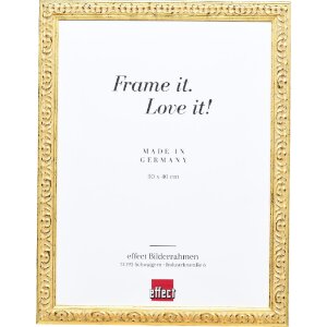 Effect Holzbilderrahmen Profil 86 Barock 45x60 cm Gold...