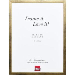 Effect Holzrahmen Profil Top S gold 18x27 cm Museumsglas