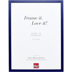 Effect Holzrahmen Profil Top S blau 30x45 cm Museumsglas