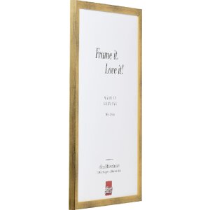 Effect Holzrahmen Profil Top S gold 40x40 cm Museumsglas