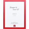 Effect Holzrahmen Profil Top Pro rot 24x30 cm Museumsglas