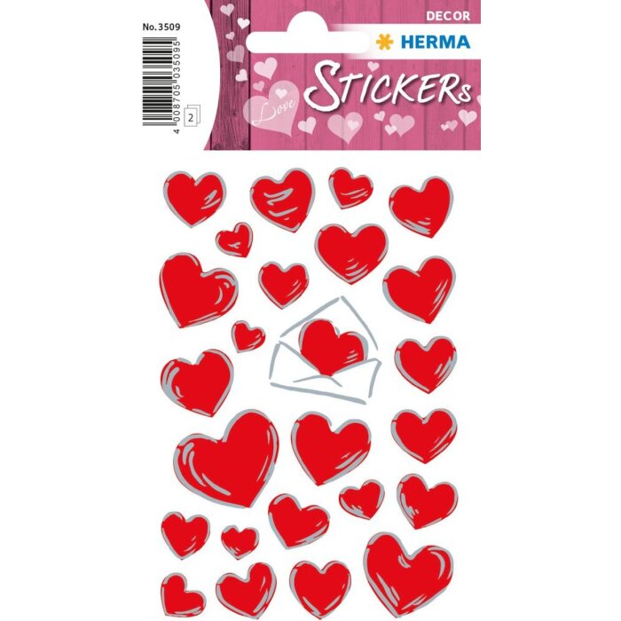 Štítky na šperky DECOR srdcia a písmená strieborné reliéfne 2 listy