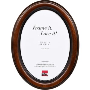 Clayre & Eef Fotorámik oválny 5x7 cm orieškovohnedý