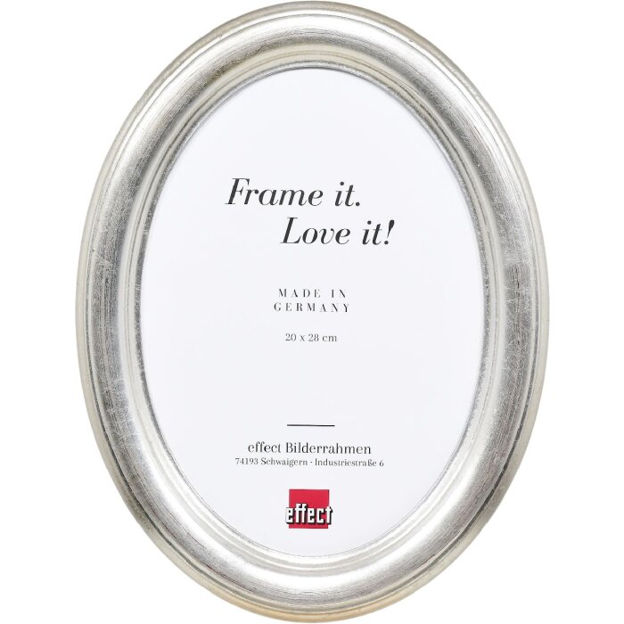 Clayre & Eef Fotorámik Oválny Strieborný 5x7 cm