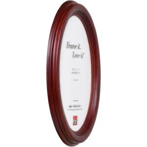 Effect Bilderrahmen Oval Profil HB 7x9 cm mahagoni