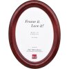 Clayre & Eef Fotorámik oválny mahagónový 20x25 cm